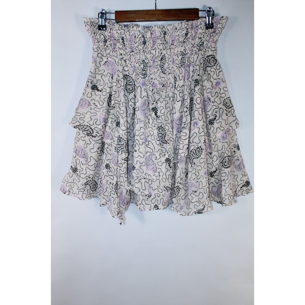 Isabel Marant Etoile Women's Size 40 Multicolor Elastic Waist Mini Skirt